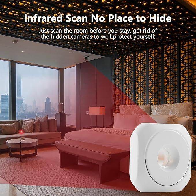 Mini Camera Detector – Portable Anti-Spy Wireless Infrared Detection Device for Hotel, Home, Office, Travel - Luxentra