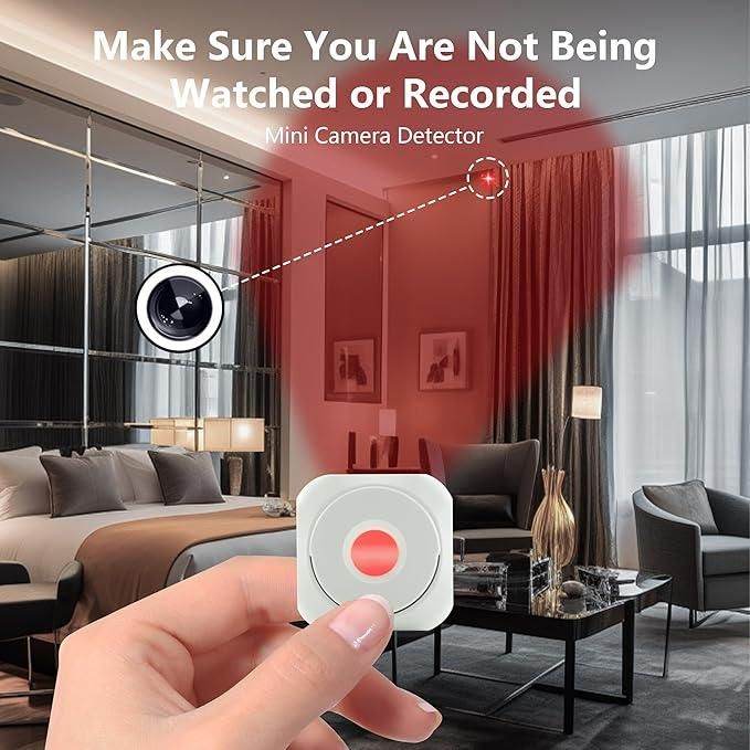 Mini Camera Detector – Portable Anti-Spy Wireless Infrared Detection Device for Hotel, Home, Office, Travel - Luxentra