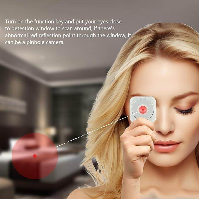 Mini Camera Detector – Portable Anti-Spy Wireless Infrared Detection Device for Hotel, Home, Office, Travel - Luxentra