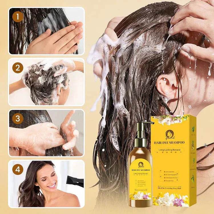 Long Lasting Natural Hair Dye Shampoo - 2 - Luxentra
