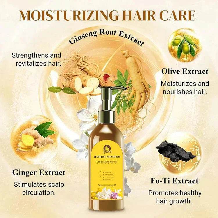 Long Lasting Natural Hair Dye Shampoo - 2 - Luxentra